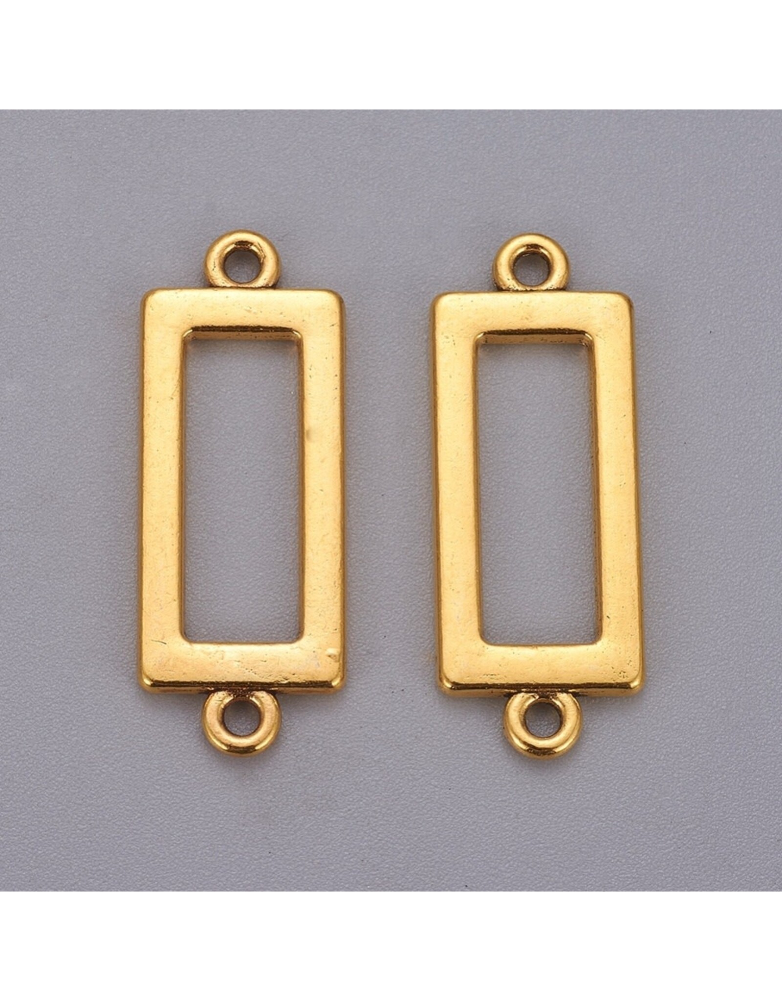 Open Rectangle Link Gold 30mm  1 to 1  x2  NF