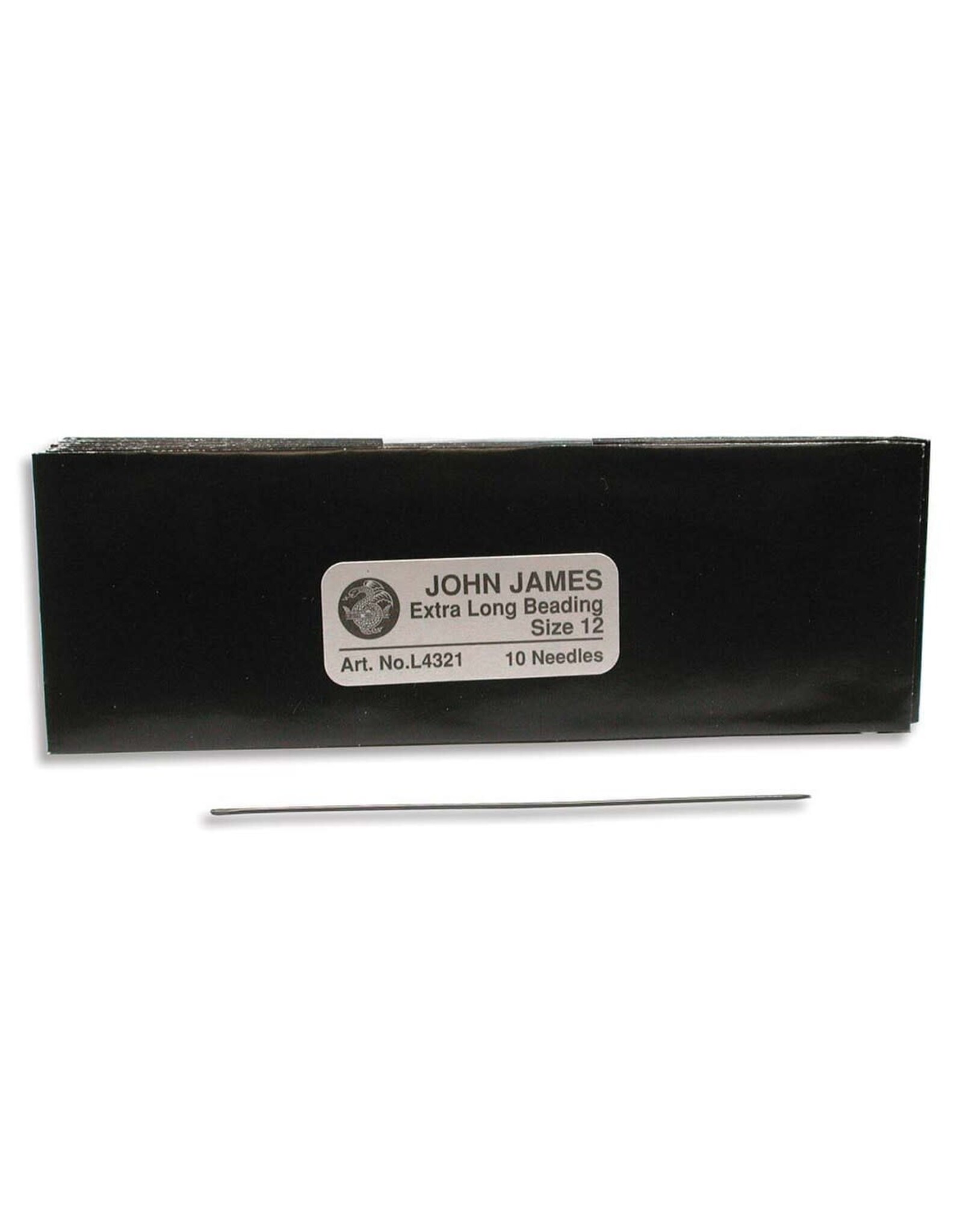 John James Beading Needle Size 12 Long  3"   x10