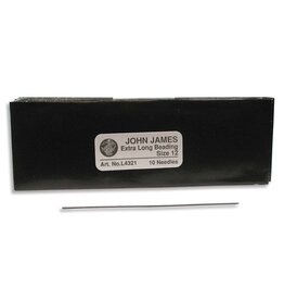 John James Beading Needle Size 12 Long  3"   x10