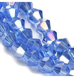 6mm Bicone Light Sapphire  AB  x45