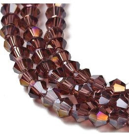 6mm Bicone Amethyst  Purple AB  x45