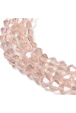 6mm Bicone Rosaline  AB  x45