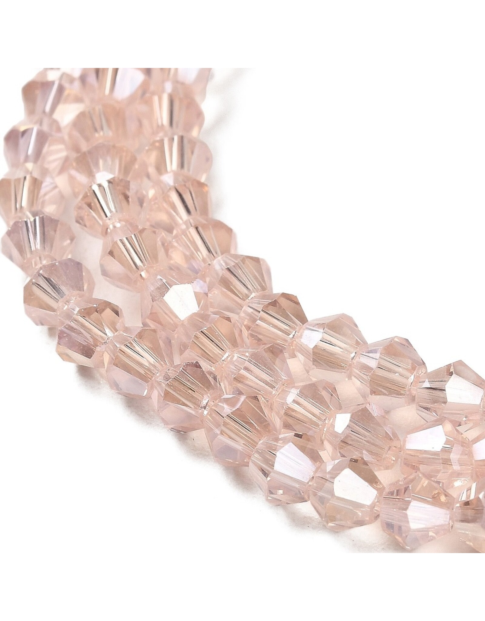 6mm Bicone Rosaline  AB  x45
