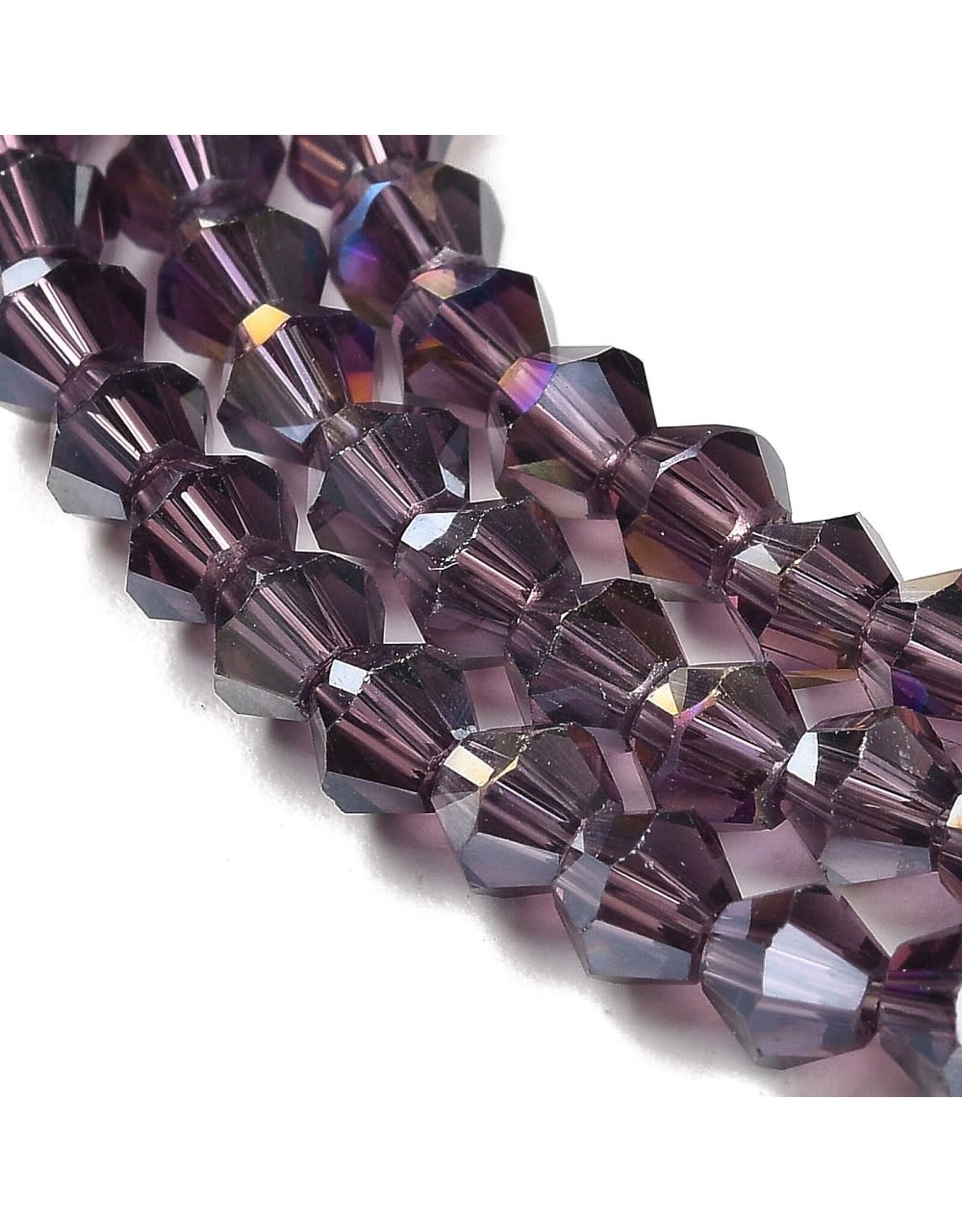 6mm Bicone Violet AB  x45