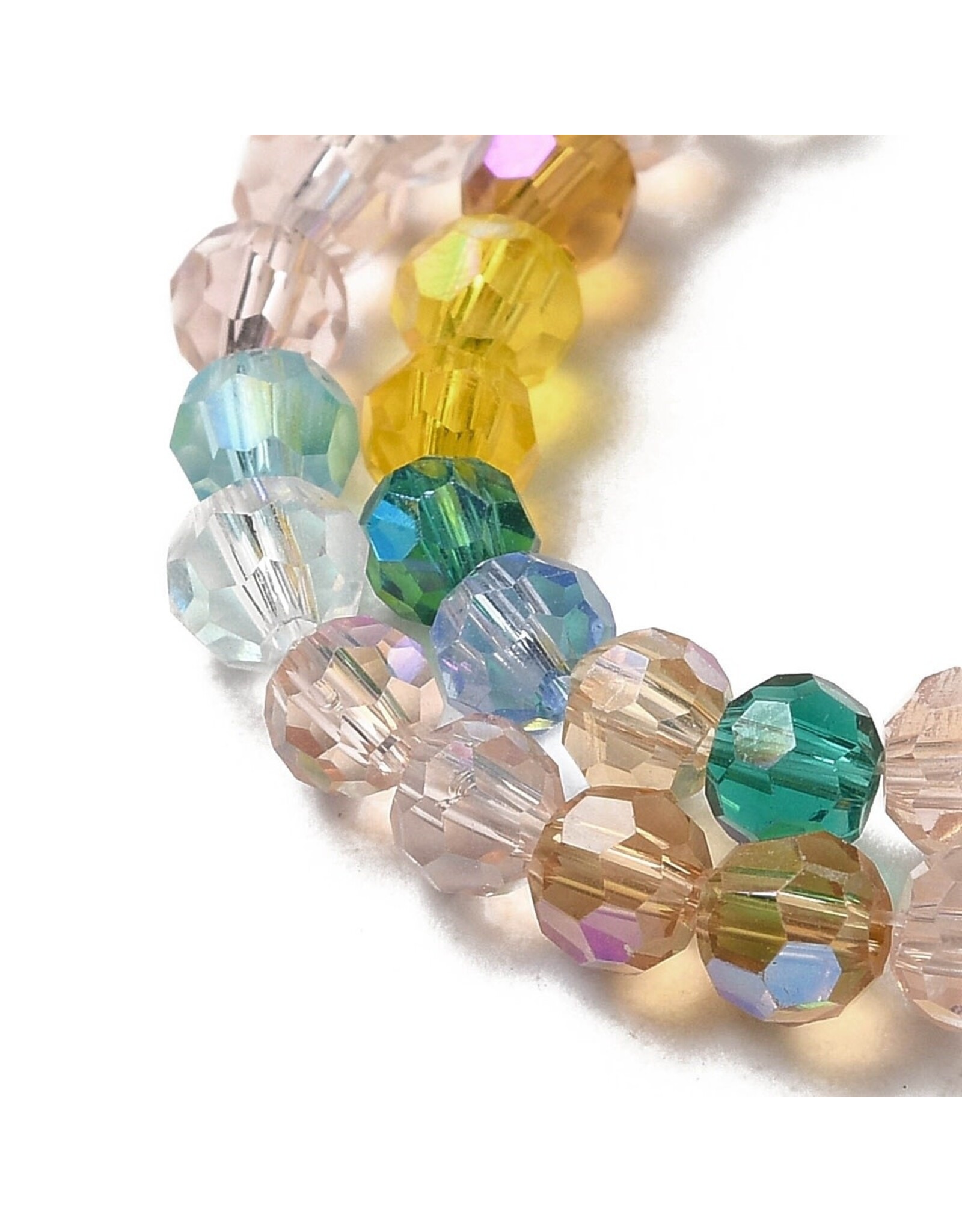 4mm Round  Transparent Multi  AB  x85