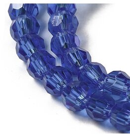 4mm Round  Transparent Sapphire  AB  x85