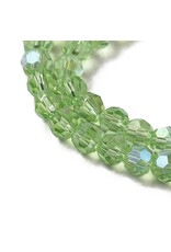 4mm Round  Transparent Peridot  AB  x85