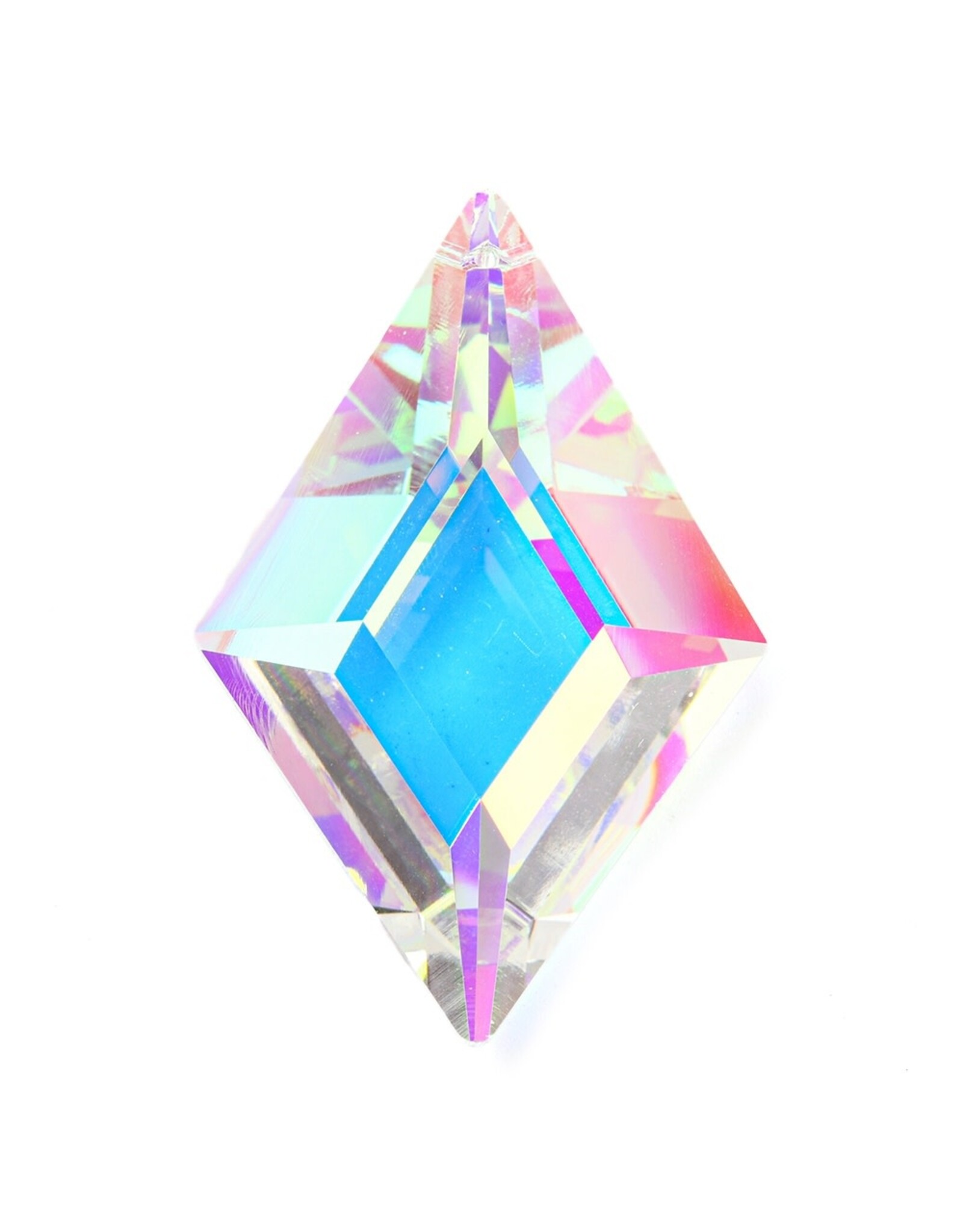 Rhombus 62x41mm Clear AB   Chinese Crystal