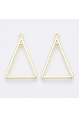 Triangle  Pendant Light Gold  31x21mm  x4 NF