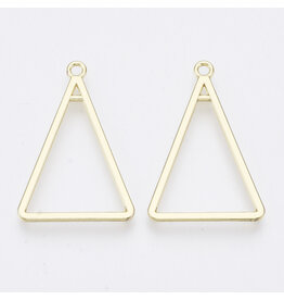 Triangle  Pendant Light Gold  31x21mm  x4 NF