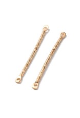 Bar Link Gold Textured 30mm  1 to 1  x10  NF