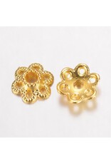 6.5mm  Bead Cap Flower   x50  NF