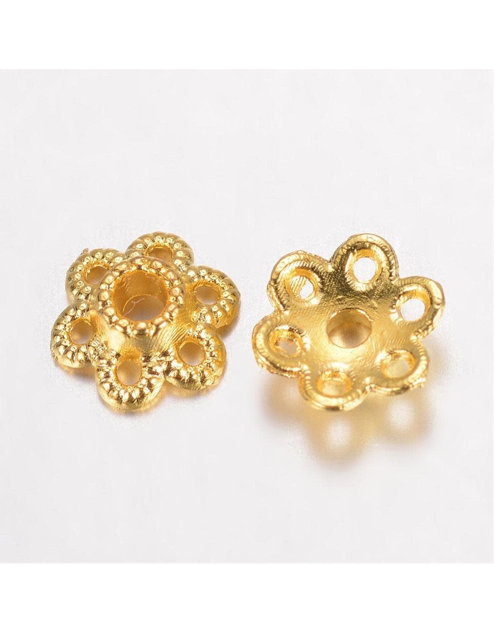 6.5mm  Bead Cap Flower   x50  NF