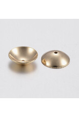 8mm Bead Cap Apetalous   Stainless Steel  x20 NF
