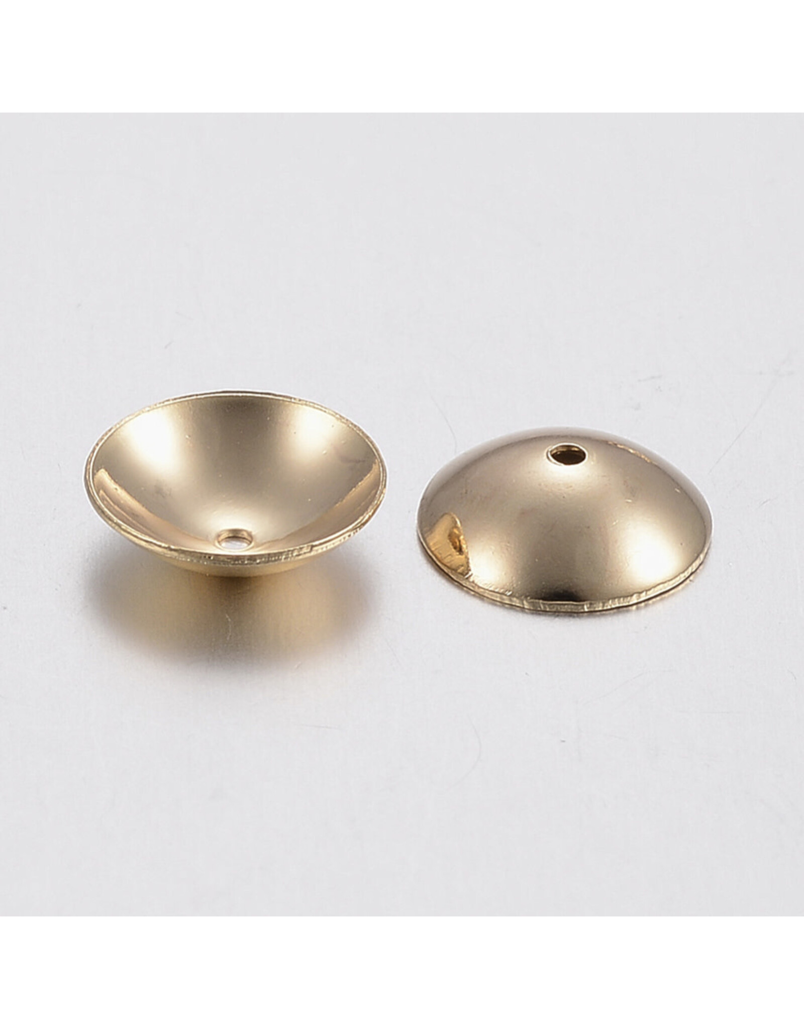 8mm Bead Cap Apetalous   Stainless Steel  x20 NF
