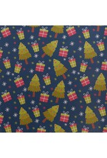 Faux Leather Beading Backing  Trees and Presents  .7mm thick  8x11"