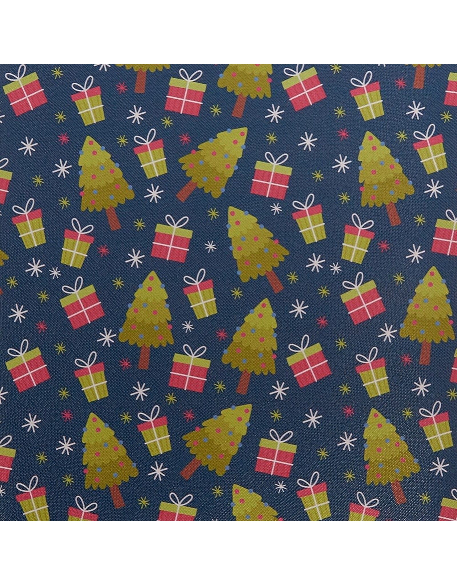 Faux Leather Beading Backing  Trees and Presents  .7mm thick  8x11"