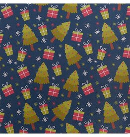Faux Leather Beading Backing  Trees and Presents  .7mm thick  8x11"