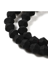 3mm Bicone Jet Black Matte  x145