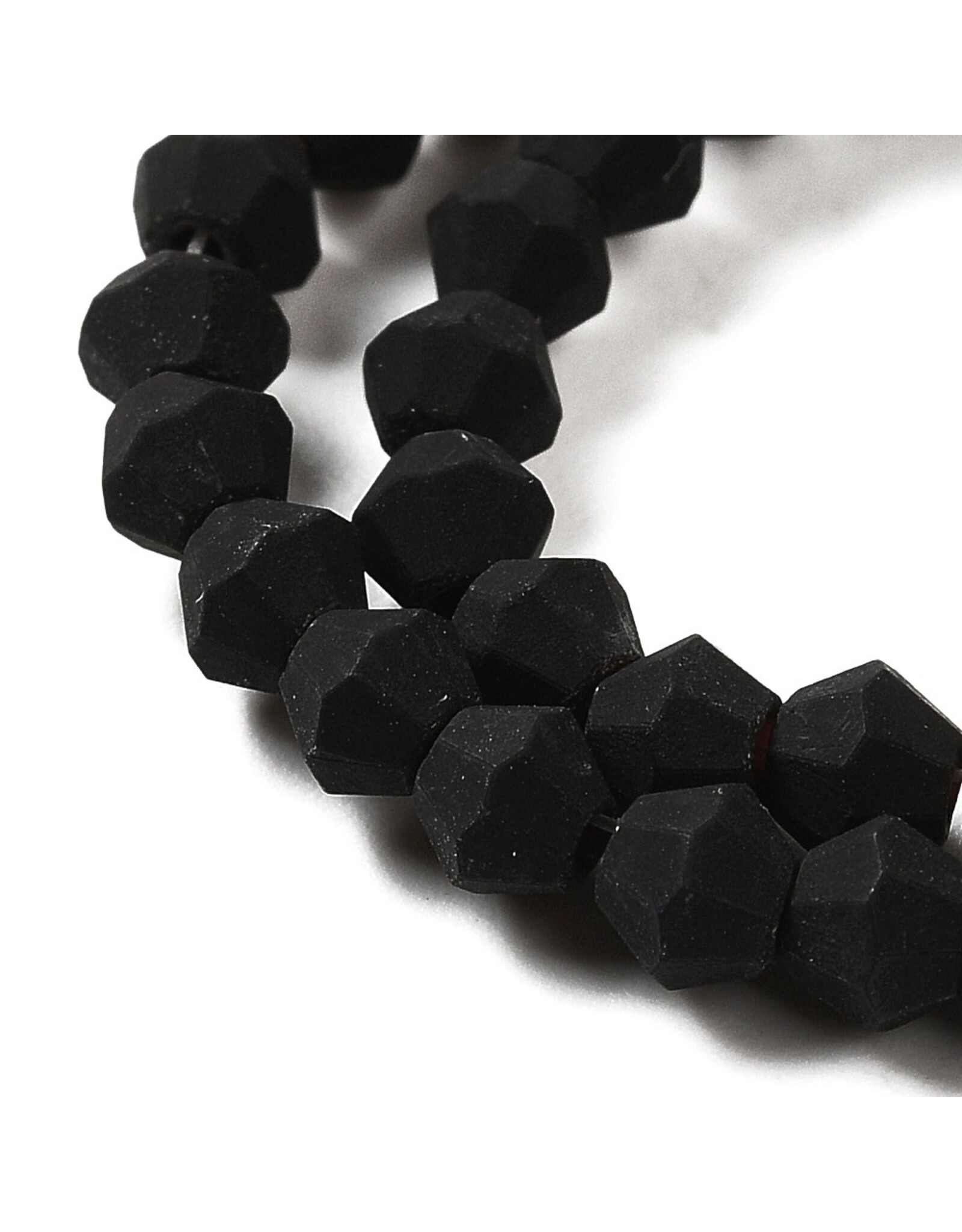 3mm Bicone Jet Black Matte  x145