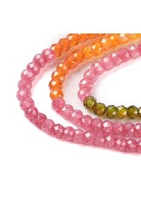 3x2mm Rondelle Gradient  Cubic Zirconia  16" Strand  Approx   x200