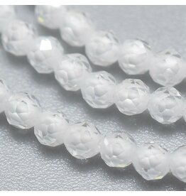 2mm Round Clear  Cubic Zirconia  15" Strand  Approx   x165