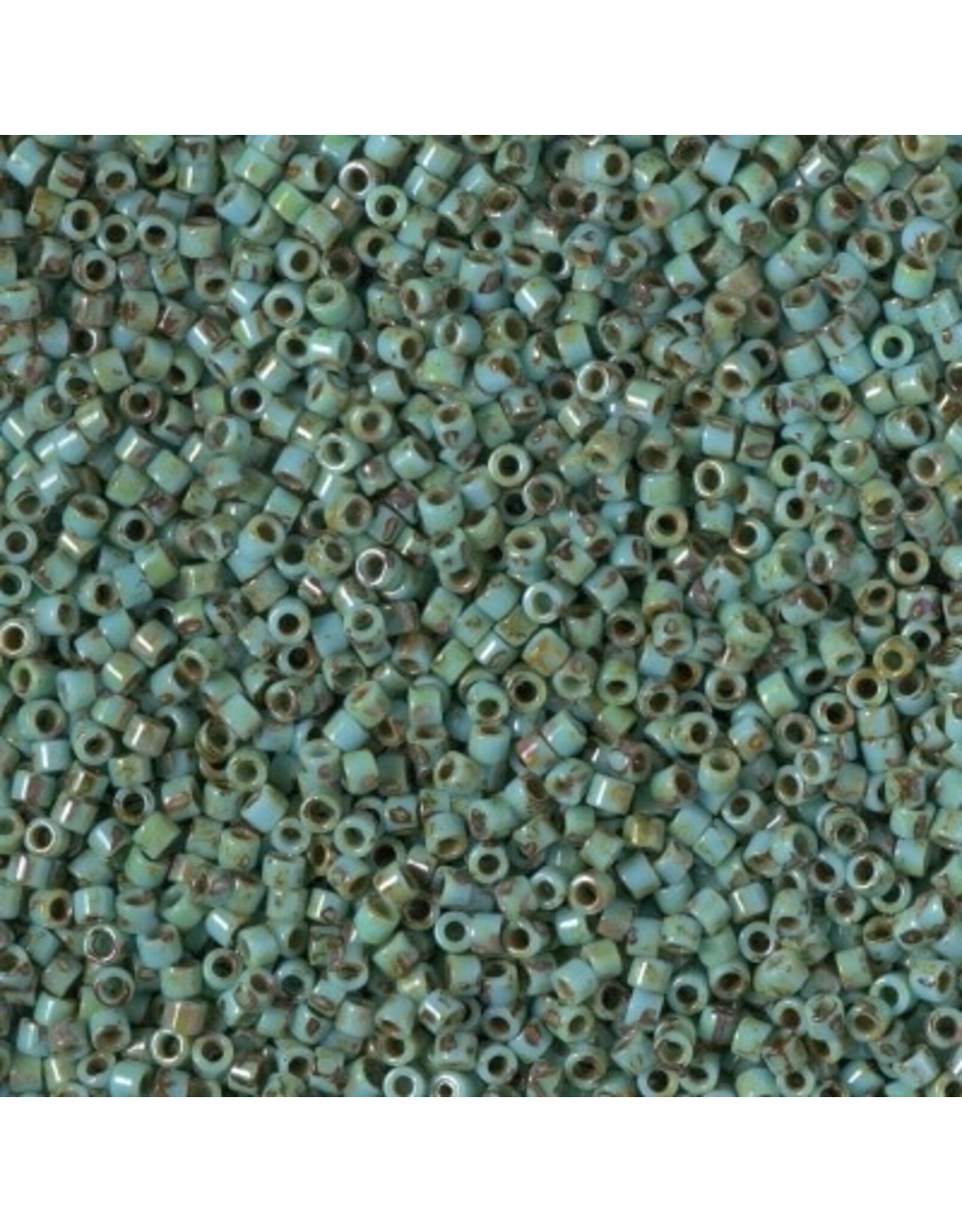 Miyuki db2264  11 Delica  Opaque Turquoise Picasso