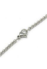Stainless Steel  Necklace   Rolo  2mm  20'' x1