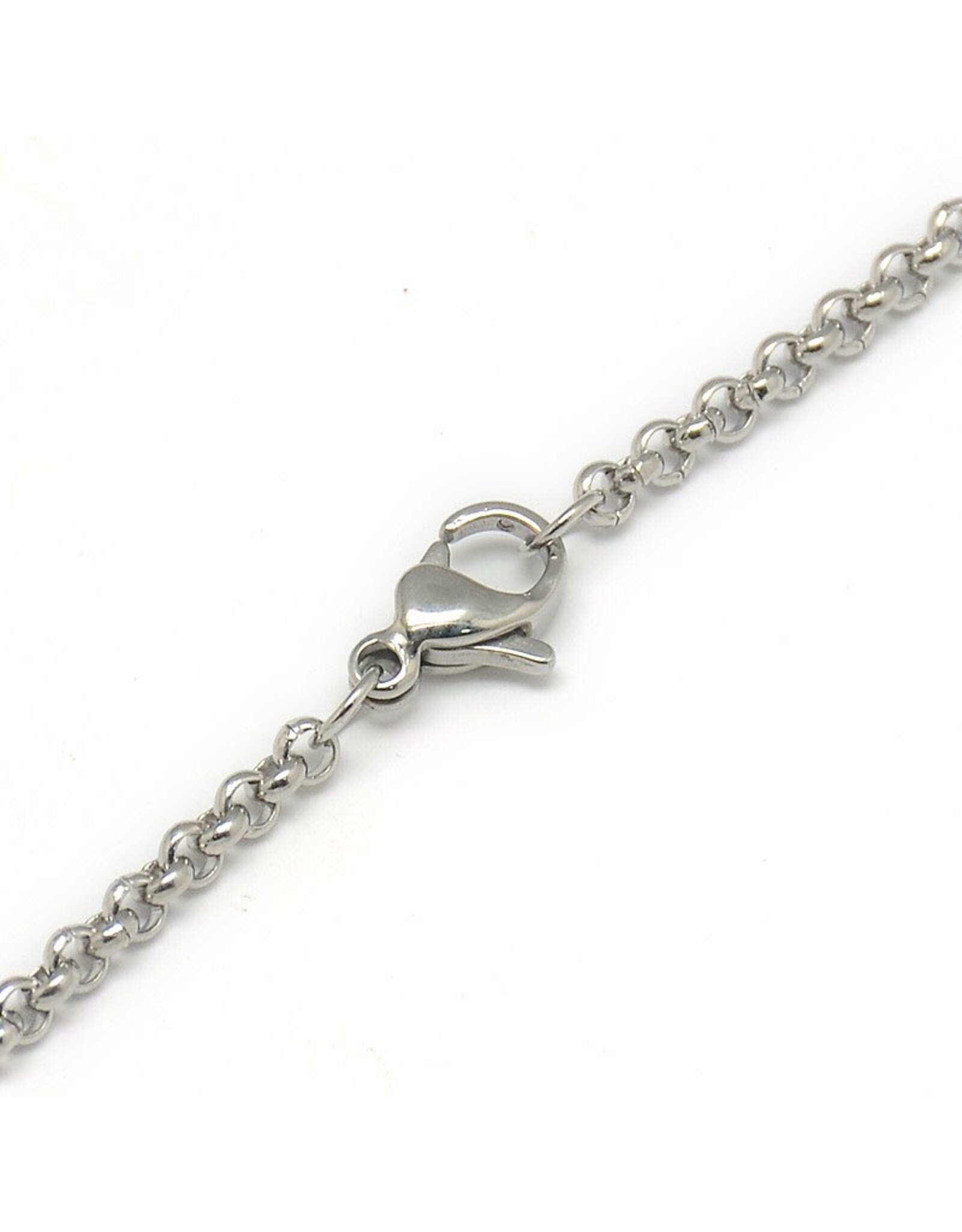 Stainless Steel  Necklace   Rolo  2mm  20'' x1