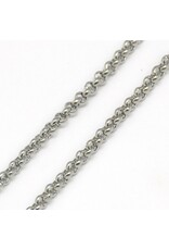 Stainless Steel  Necklace   Rolo  2mm  20'' x1