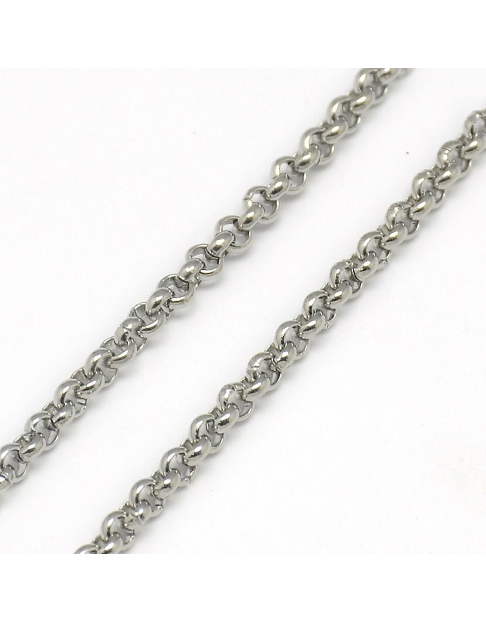 Stainless Steel  Necklace   Rolo  2mm  20'' x1