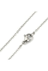 Stainless Steel   Necklace    2x1.5mm  20'' x1