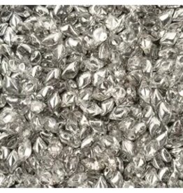 Matubo Gemduo 2 Hole 8x5mm  Crystal Silver    x40
