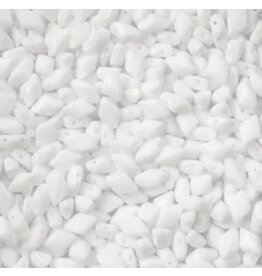 Matubo Gemduo 2 Hole 8x5mm  Opaque White    x40