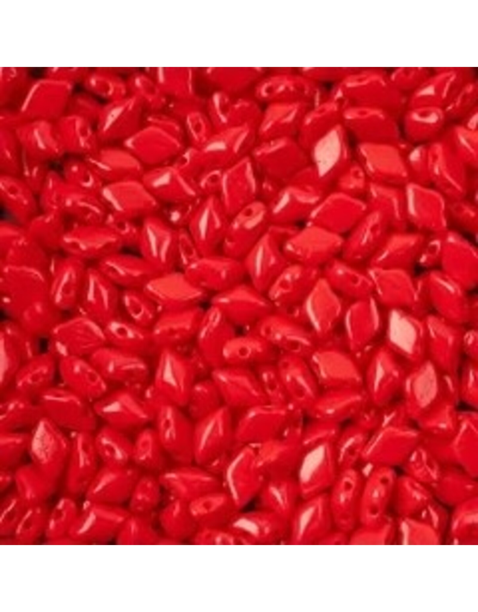 Matubo Gemduo 2 Hole 8x5mm  Opaque Red   x40