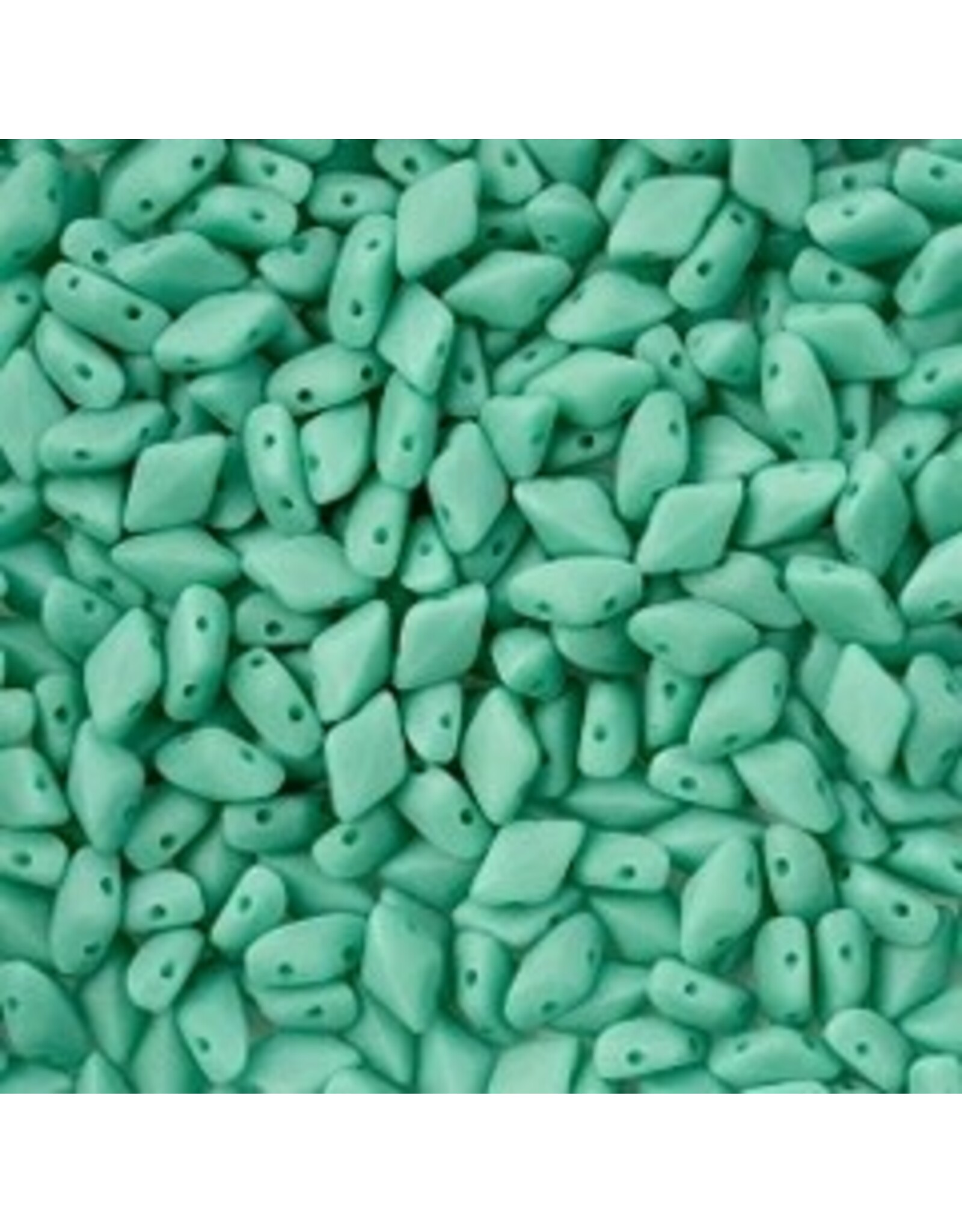 Matubo Gemduo 2 Hole 8x5mm   Opaque Turquoise Matte   x40
