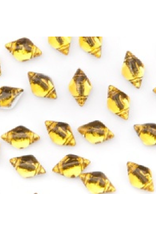 Matubo Gemduo 2 Hole 8x5mm   Backlit Topaz   x40