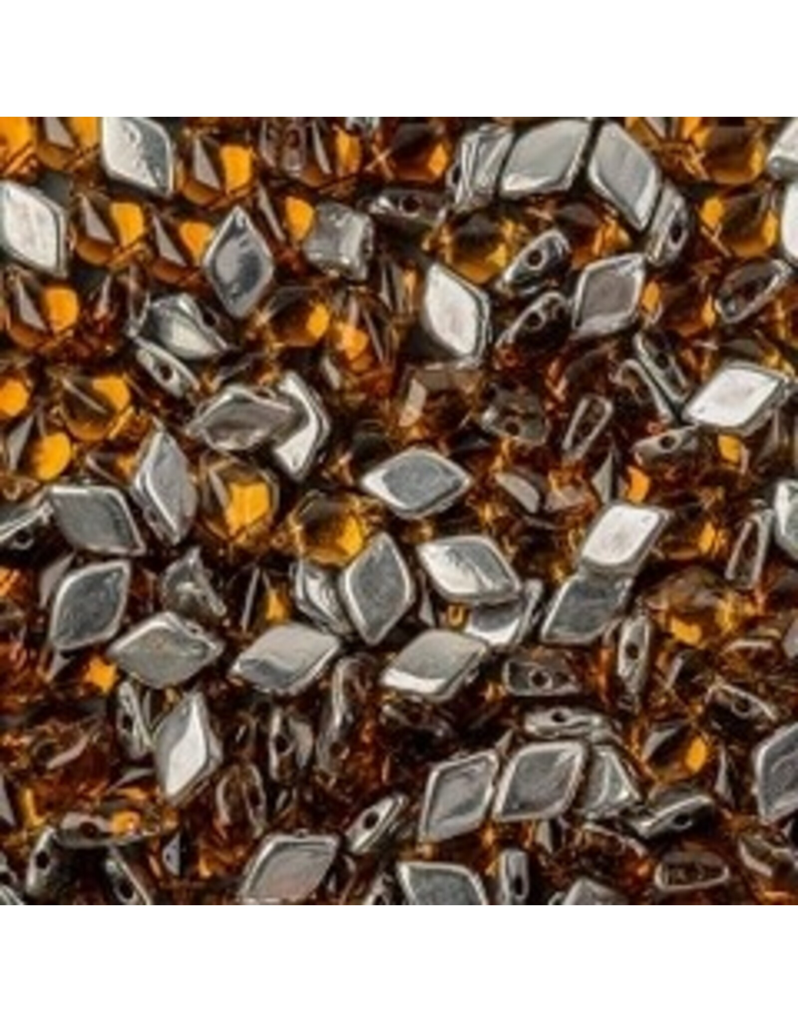 Matubo Gemduo 2 Hole 8x5mm  Backlit  Dark Topaz   x40