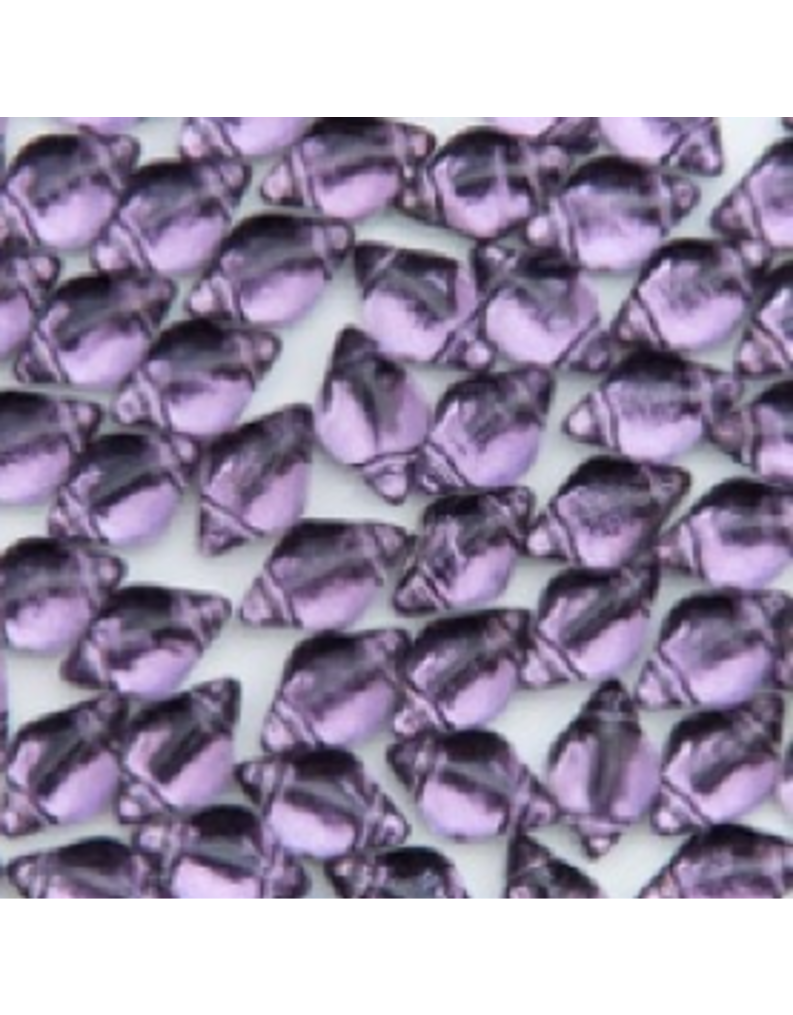 Matubo Gemduo 2 Hole 8x5mm   Backlit  Tanzanite  x40