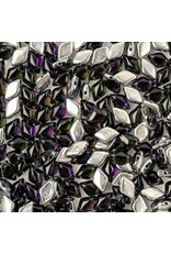 Matubo Gemduo 2 Hole 8x5mm  Backlit Montana Heliotrope   x40