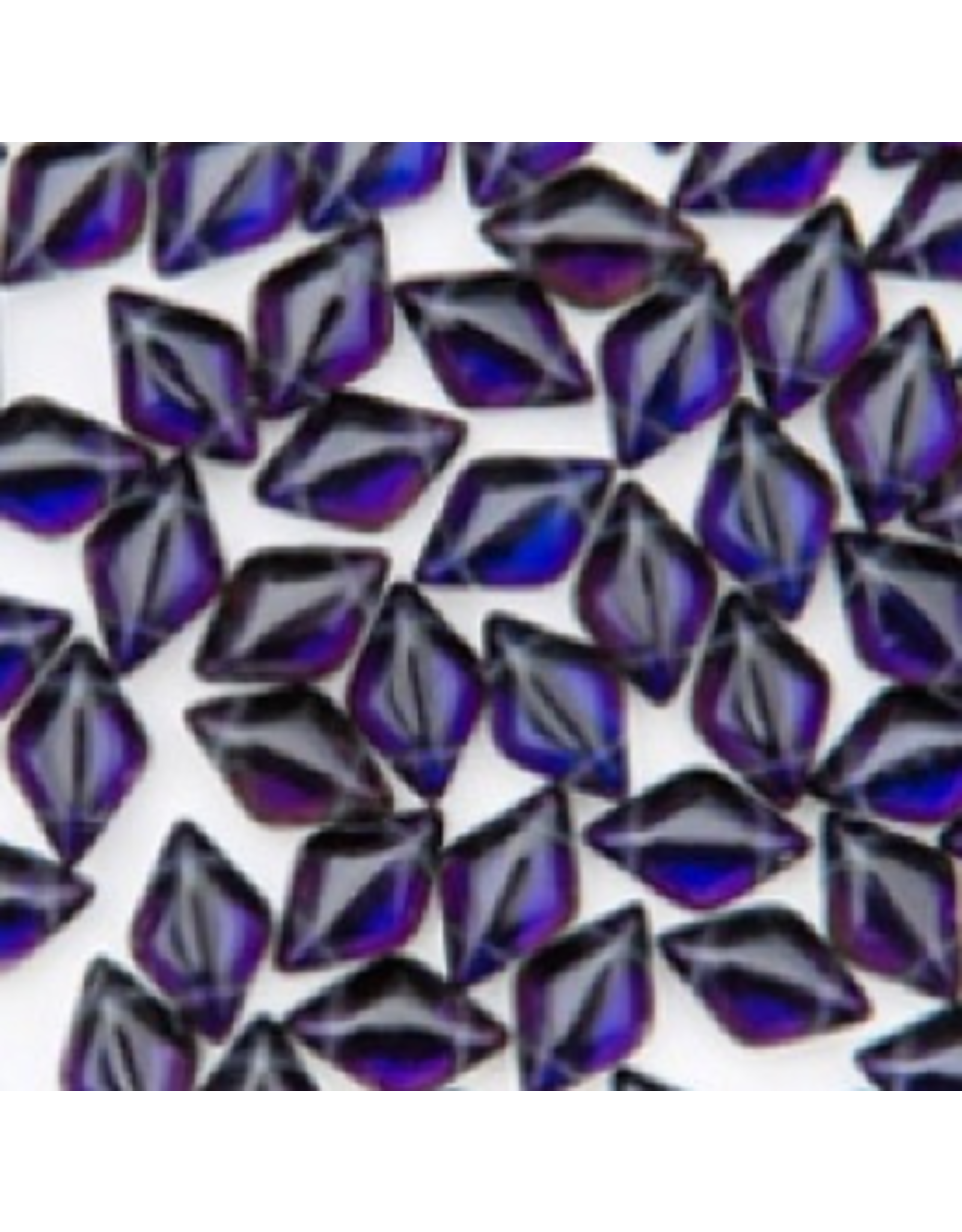 Matubo Gemduo 2 Hole 8x5mm  Backlit Montana Heliotrope   x40