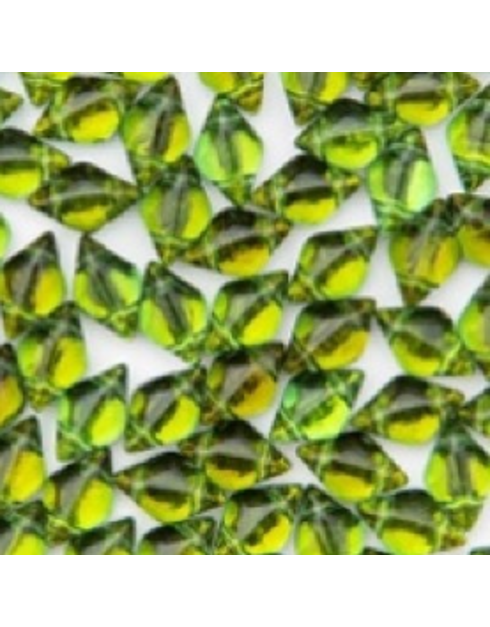 Matubo Gemduo 2 Hole 8x5mm   Backlit  Chrysolite Menthol  x40