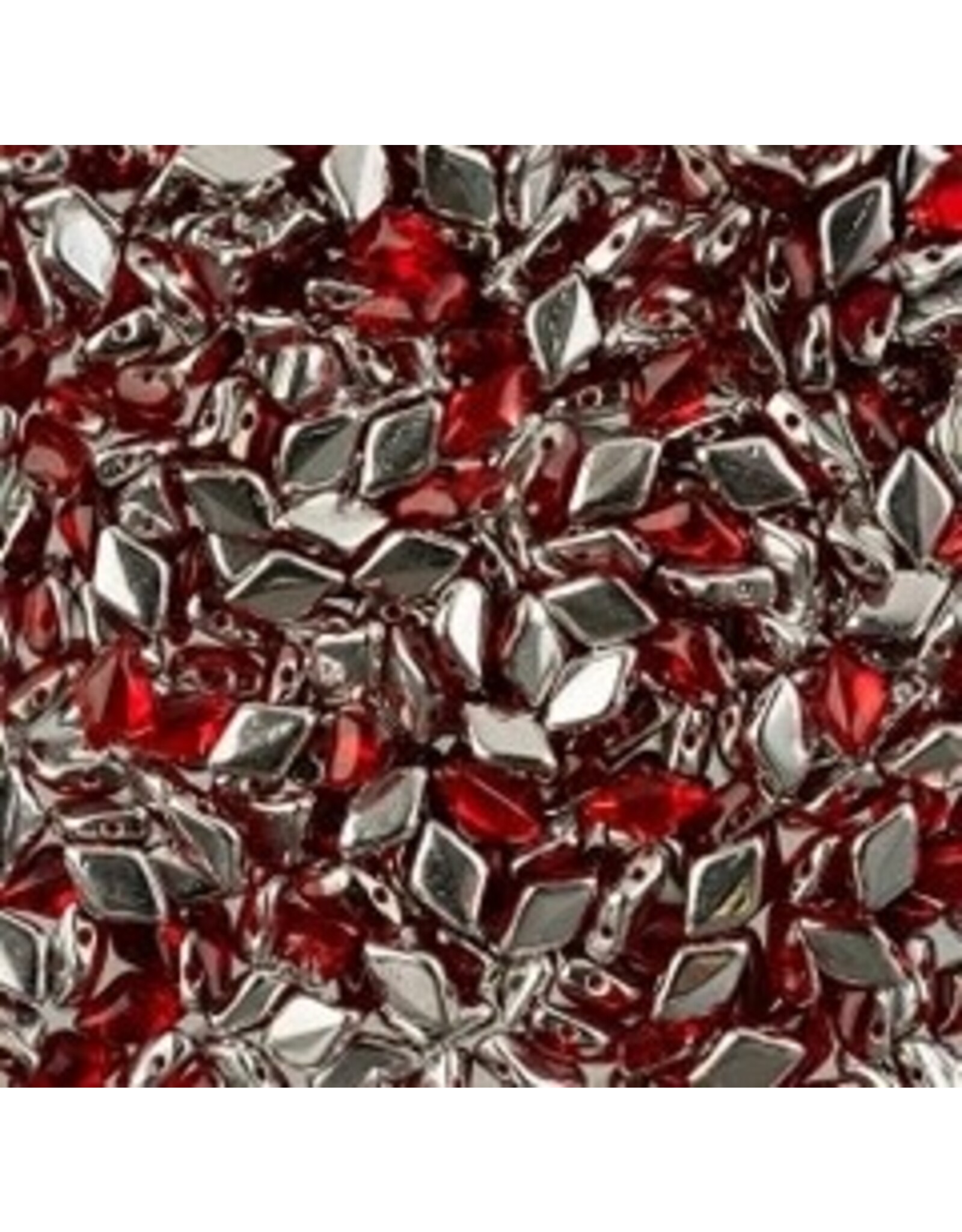 Matubo Gemduo 2 Hole 8x5mm   Backlit   Ruby   x40