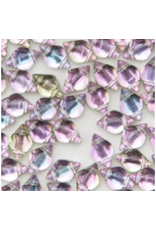 Matubo Gemduo 2 Hole 8x5mm    Backlit  Yellow Violet   x40