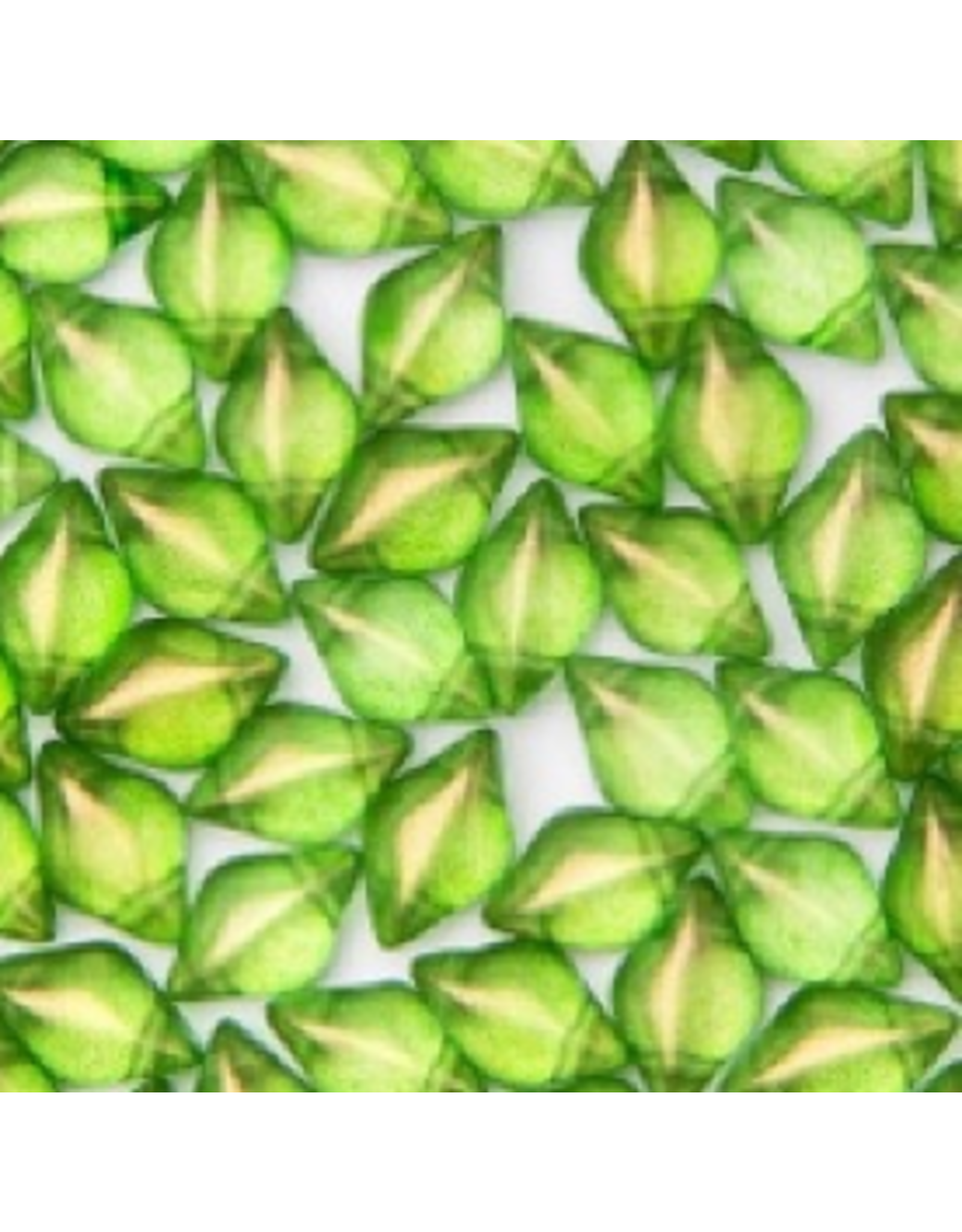 Matubo Gemduo 2 Hole 8x5mm  Lime Halo   x40