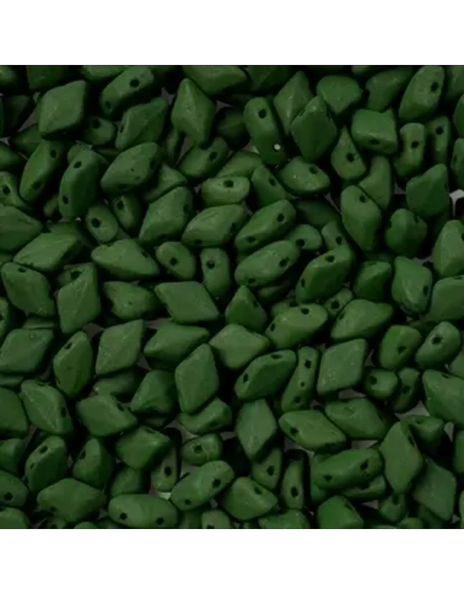 Matubo Gemduo 2 Hole 8x5mm  Neon Forest Green   x40