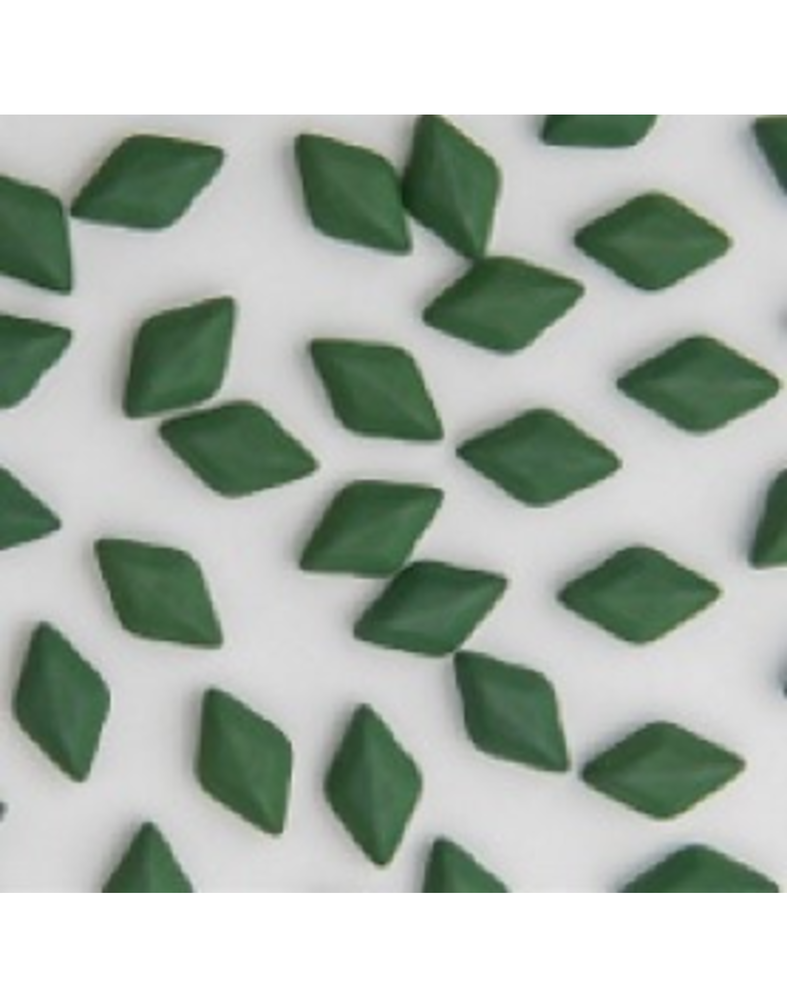 Matubo Gemduo 2 Hole 8x5mm  Neon Forest Green   x40
