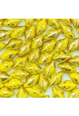 Matubo Gemduo 2 Hole 8x5mm   Yellow Gold Fleck   x40