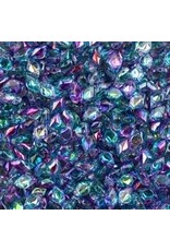 Matubo Gemduo 2 Hole 8x5mm  Light Blue Summer Rainbow  x40
