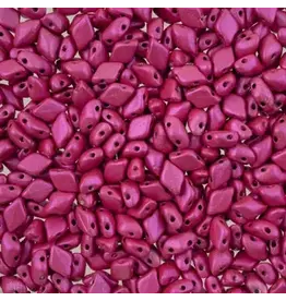 Matubo Gemduo 2 Hole 8x5mm  Pink Metallic Matte x40